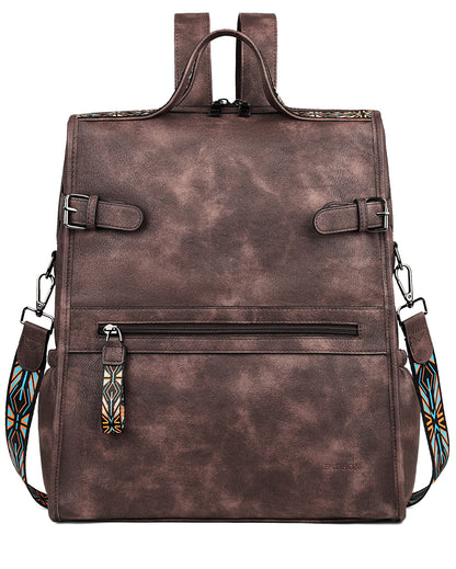 Double Zip Open Laptop Backpack