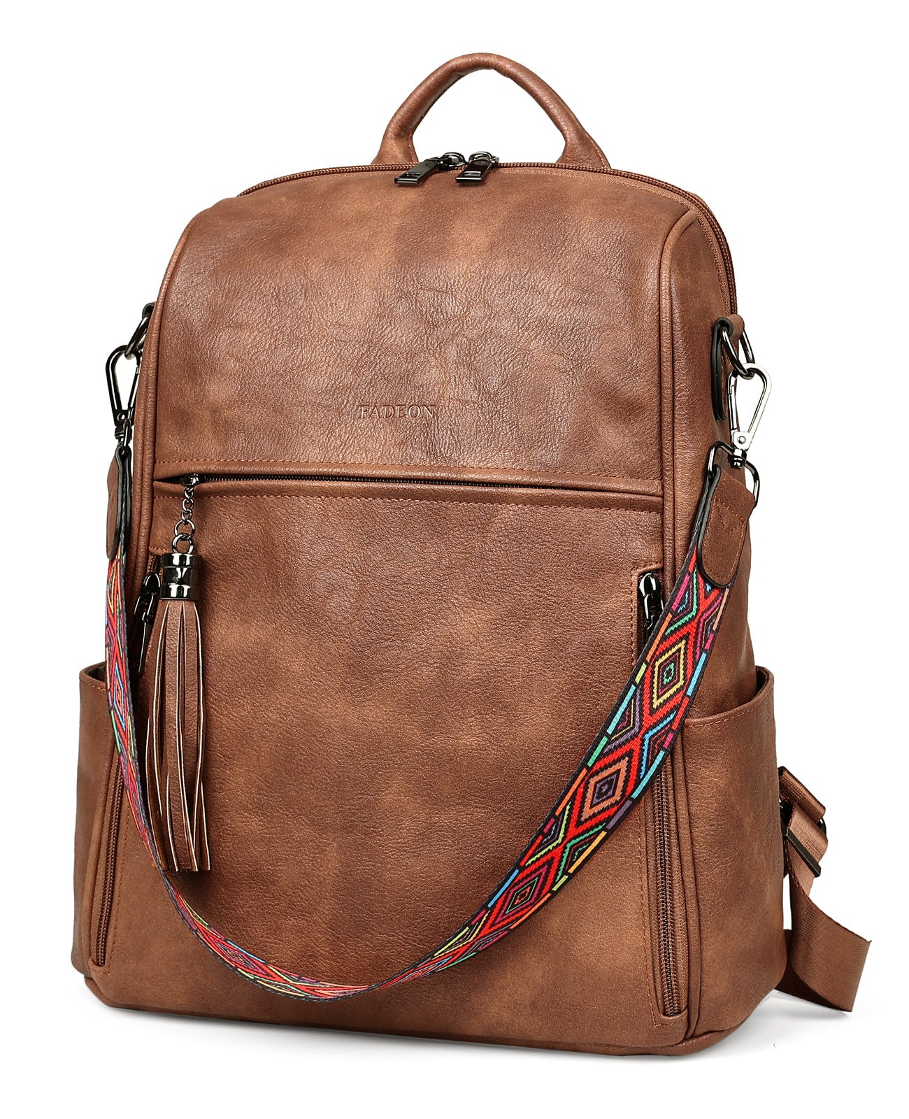 cyber monday deal women's backpack purse leather Medium Size Womens Backpack Purse – FADEON